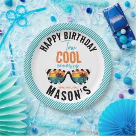 Prato De Papel Dois Legal segundos aniversários