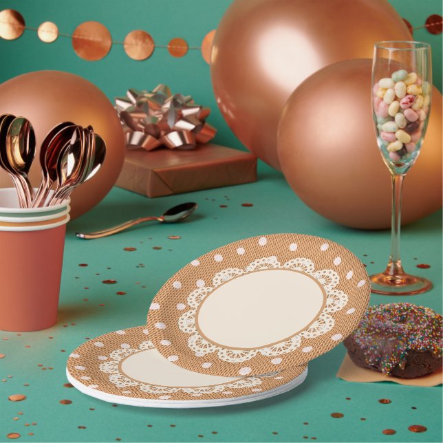 Prato De Papel Dotty Delight Orange (Múltiplo)