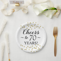 Dourado Confetti Saúde aos 70 anos