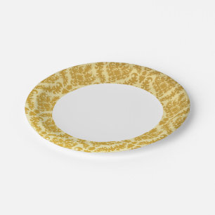 Prato De Papel Dourado dano