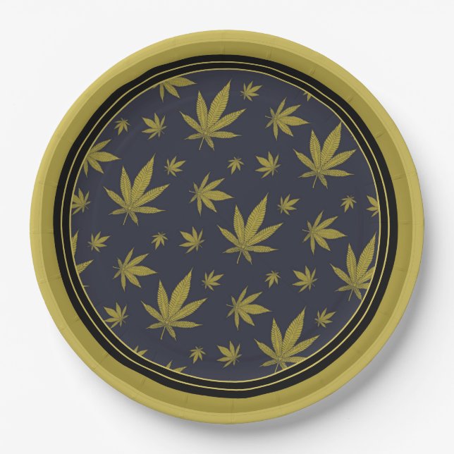 Prato De Papel Dourado na Semana Legal Negra (Frente)