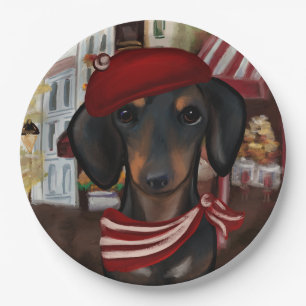 Prato De Papel Dóxie Preto e Marrom