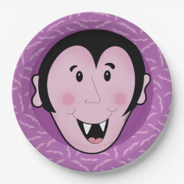 Prato De Papel Dracula Vampire Bat Halloween Bats Roxo