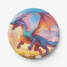 Prato De Papel Dragão