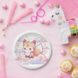 Prato De Papel Dreamland Woodland Fox Chá de fraldas