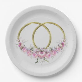 Prato De Papel Duas como uma chapa de papel Jante redonda