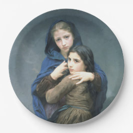 Prato De Papel Duas jovens meninas longe de casa (por W.A. Bougue