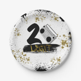 Prato De Papel Duas Legendas para Sair da Placa de Papel de Anive