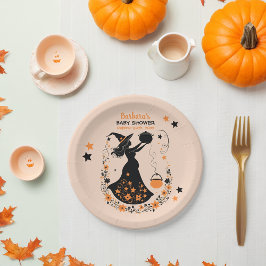 Prato De Papel Duplo Problema Breve - Um Chá de fraldas Gêmeo do