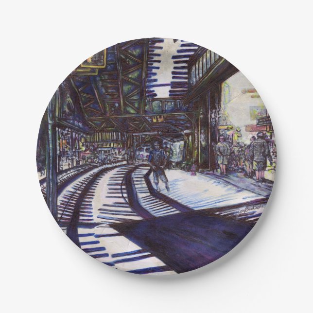 Prato De Papel Dusting the Piano (Frente)