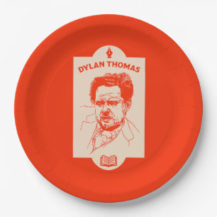 Prato De Papel Dylan Thomas Welsh Poet