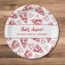 É Amor Pizza Desenhada à Mão Festa Chá de Noiva