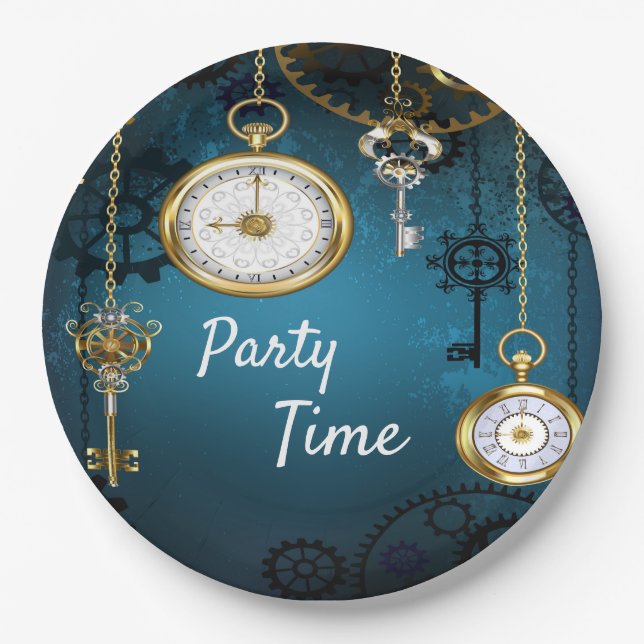 Prato De Papel É hora de uma festa (Frente)