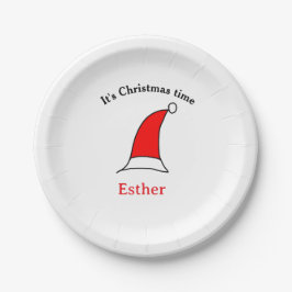 Prato De Papel É Natal Papais noeis vermelho esse nome é simples 