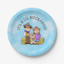 É um Chá de fraldas temático de Lil Buckaroo Cowbo