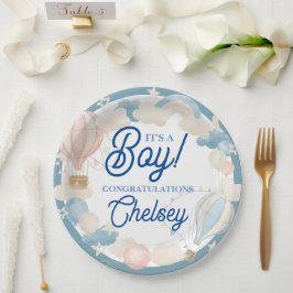 Prato De Papel É um convite para Chás de fraldas