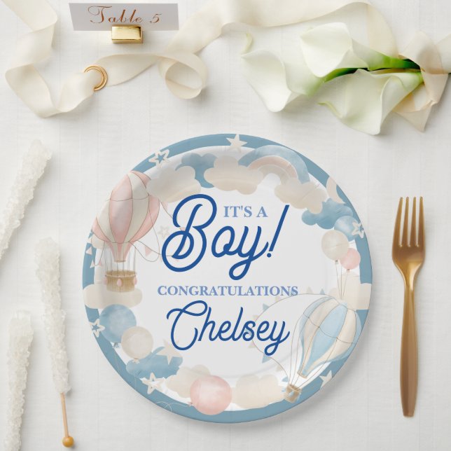 Prato De Papel É um convite para Chás de fraldas (Casamento)