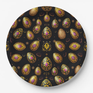 Prato De Papel EASTER EGGS 3D ~ Decorated~ 