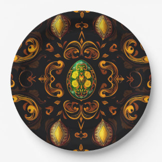 Prato De Papel EASTER EGGS 3D ~ Decorated~ 