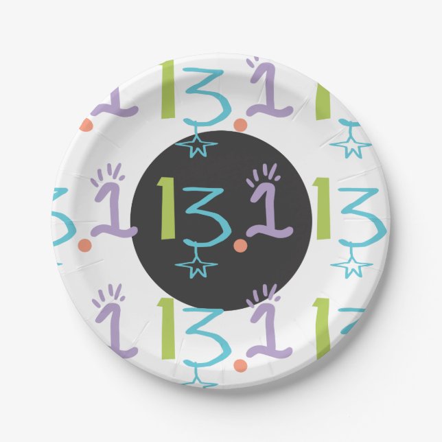 Prato De Papel Eclética 13.1 Meia-maratona - Placa de Papel (Frente)