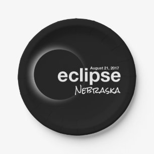 Prato De Papel eclipse 2017 Nebraska