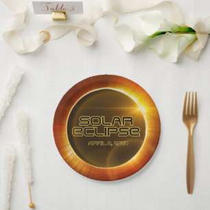 Prato De Papel Eclipse Solar