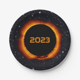 Prato De Papel Eclipse Solar Anular 2023