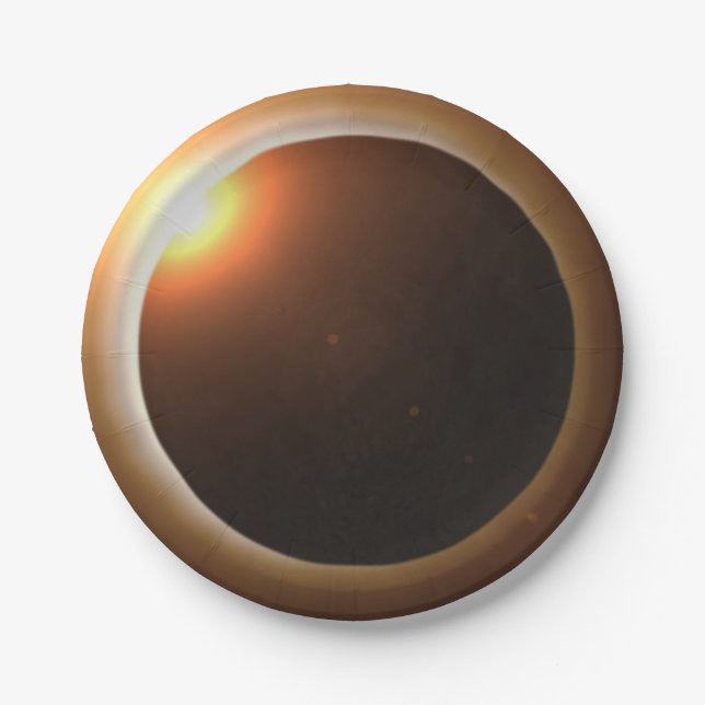 Prato De Papel Eclipse Solar Total (Frente)