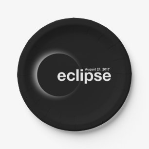 Prato De Papel Eclipse Solar Total 2017