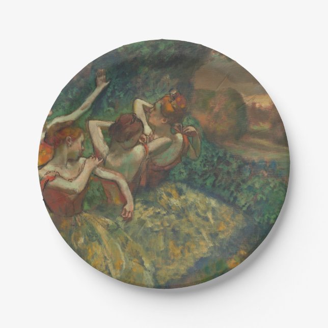 Prato De Papel Edgar Degas Four Dancers Impressionista (Frente)