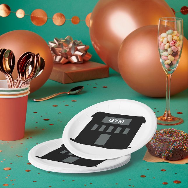 Prato De Papel Edifício Gym (Criador carregado)