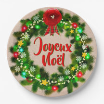 Editar texto Assiette joyeux Noël 9"