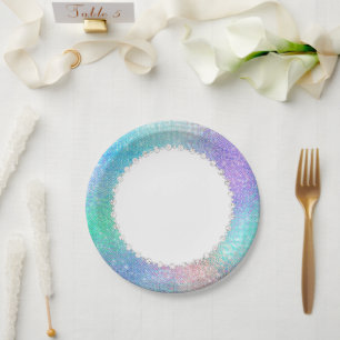 Prato De Papel Eethal Fairy Gown Rainbow Ombre Pastel Sheen
