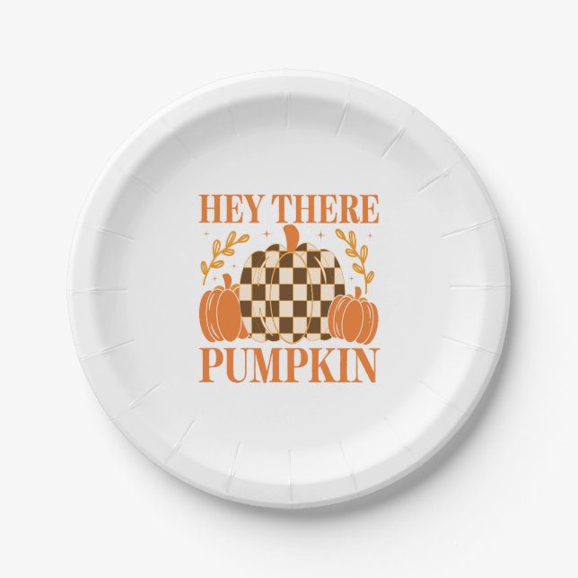 Prato De Papel Ei, Pumpkin (Frente)