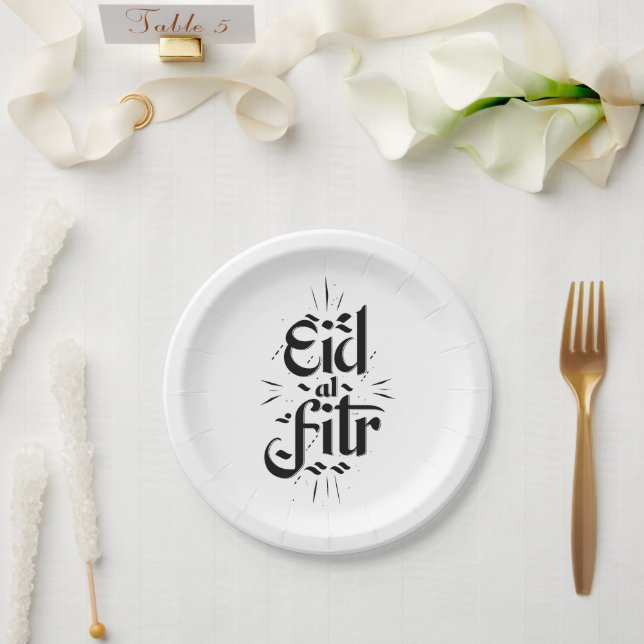 Prato De Papel Eid Al Fitr (Casamento)