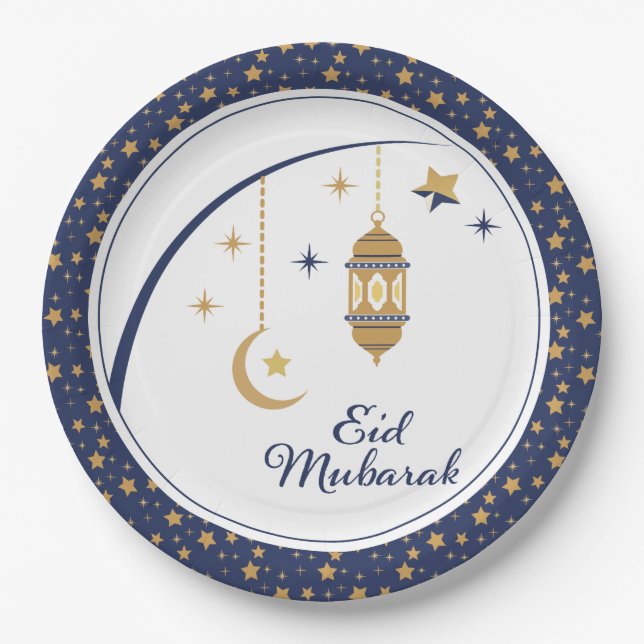 Prato De Papel Eid Plates (Frente)