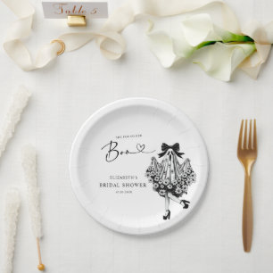 Prato De Papel Ela Encontrou o Espírito Floral Boo do Chá de Bebê