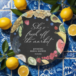 Prato De Papel Ela está fora do mercado | Chá de panela chalkboar