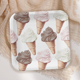 Prato De Papel Ela foi esfregada no Chá de panela napolitano