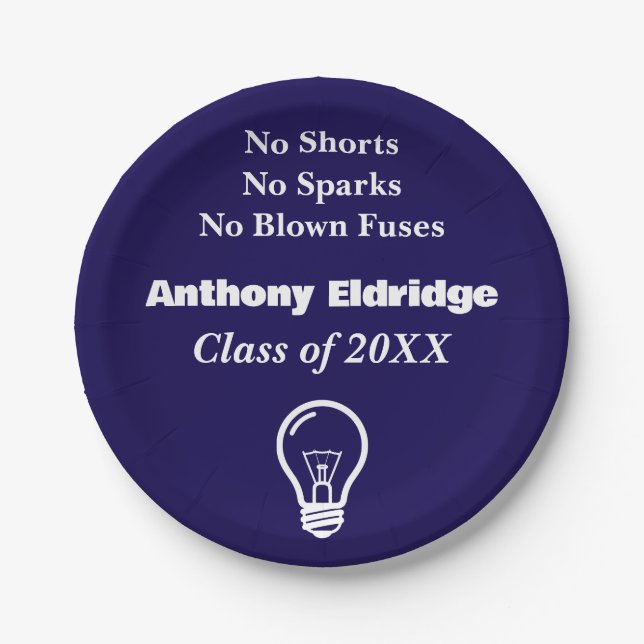 Prato De Papel Electrical Technology Graduation (Frente)