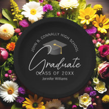Elegant Black Graduate Custom Graduation Party