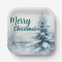 Elegant Christmas Xmas winter pine tree forest Hol