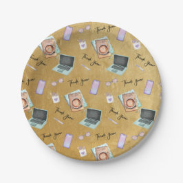 Prato De Papel Elegant Gold Administrative Professionals Day