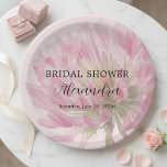 Prato De Papel Elegant Romantic Blush Pink Floral Bridal Shower<br><div class="desc">Picture your event styled with Elegant Romantic Blush Pink Floral Bridal Shower pieces designed to match effortlessly. From decorations to small details,  the soft blush watercolor florals create a cohesive,  elegant look that feels romantic,  easy,  and beautifully put together.</div>