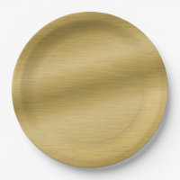 Elegante Faux escovado Trabalho de arte Dourado