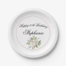 Elegante Floral Birthday