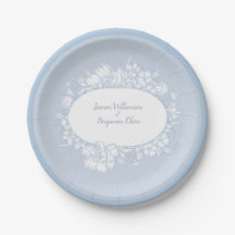 Elegante Recepção de Casamento Azul Floral Casa Ab