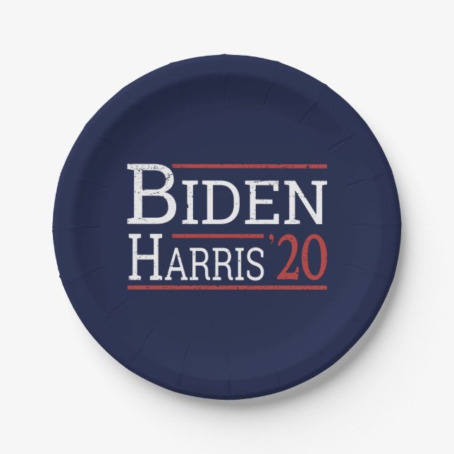 Prato De Papel Eleição 2020 - Biden Harris I (Frente)