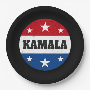 Prato De Papel Eleição De Kamala Harris 2024 V
