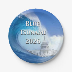 Prato De Papel Eleição Tsunami Azul 2026